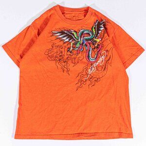 Ed Hardy Dragon T-Shirt Cyber Mall Goth Youth Medium Graphic Tee